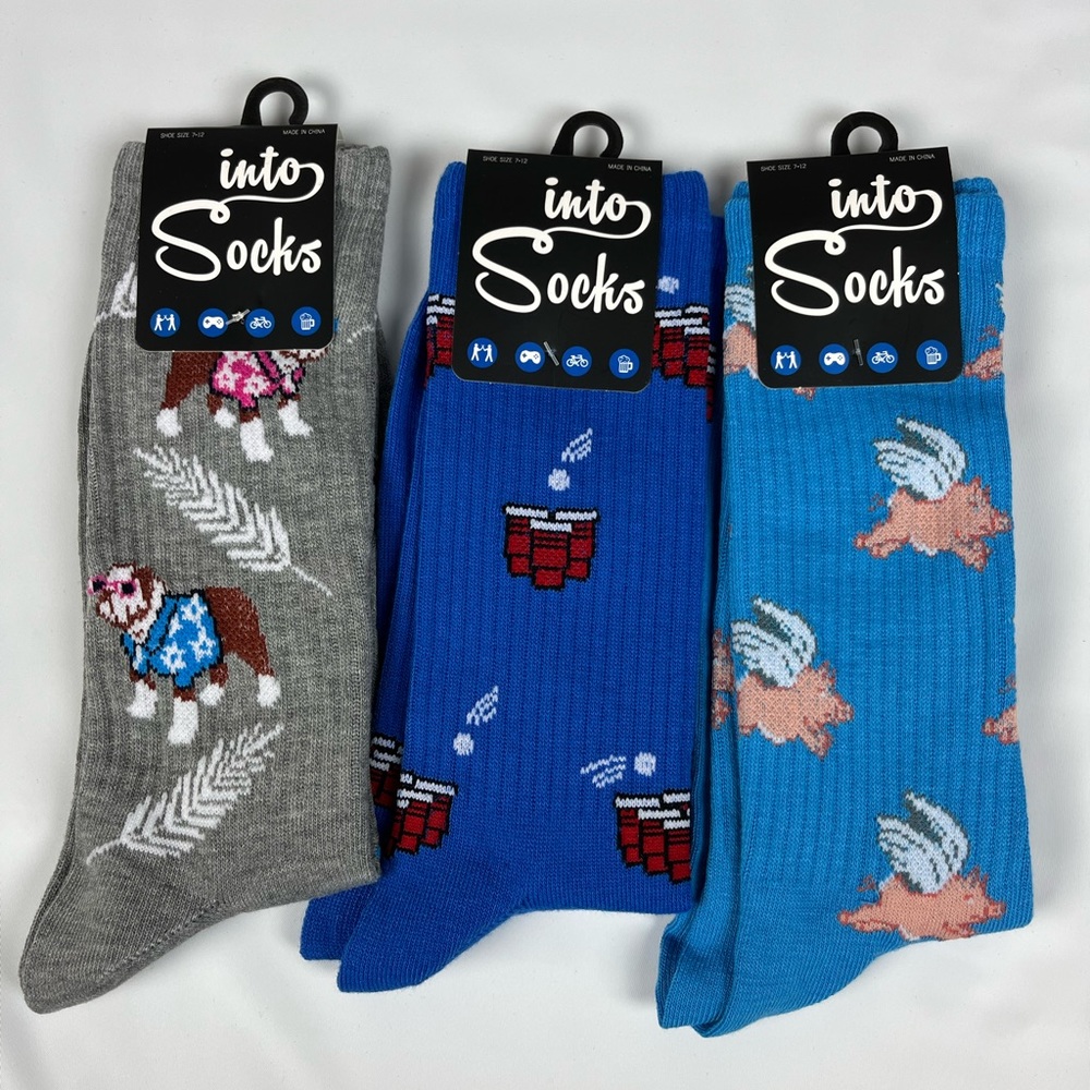 Bundle of 3 - NWT Men’s Into Socks - size 7-12